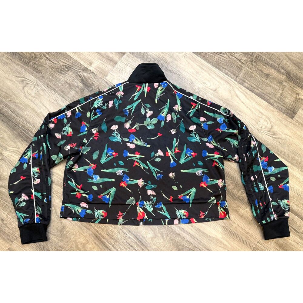 Adidas Women's Cropped Track Jacket Bellista Size L - Picture 3 of 6